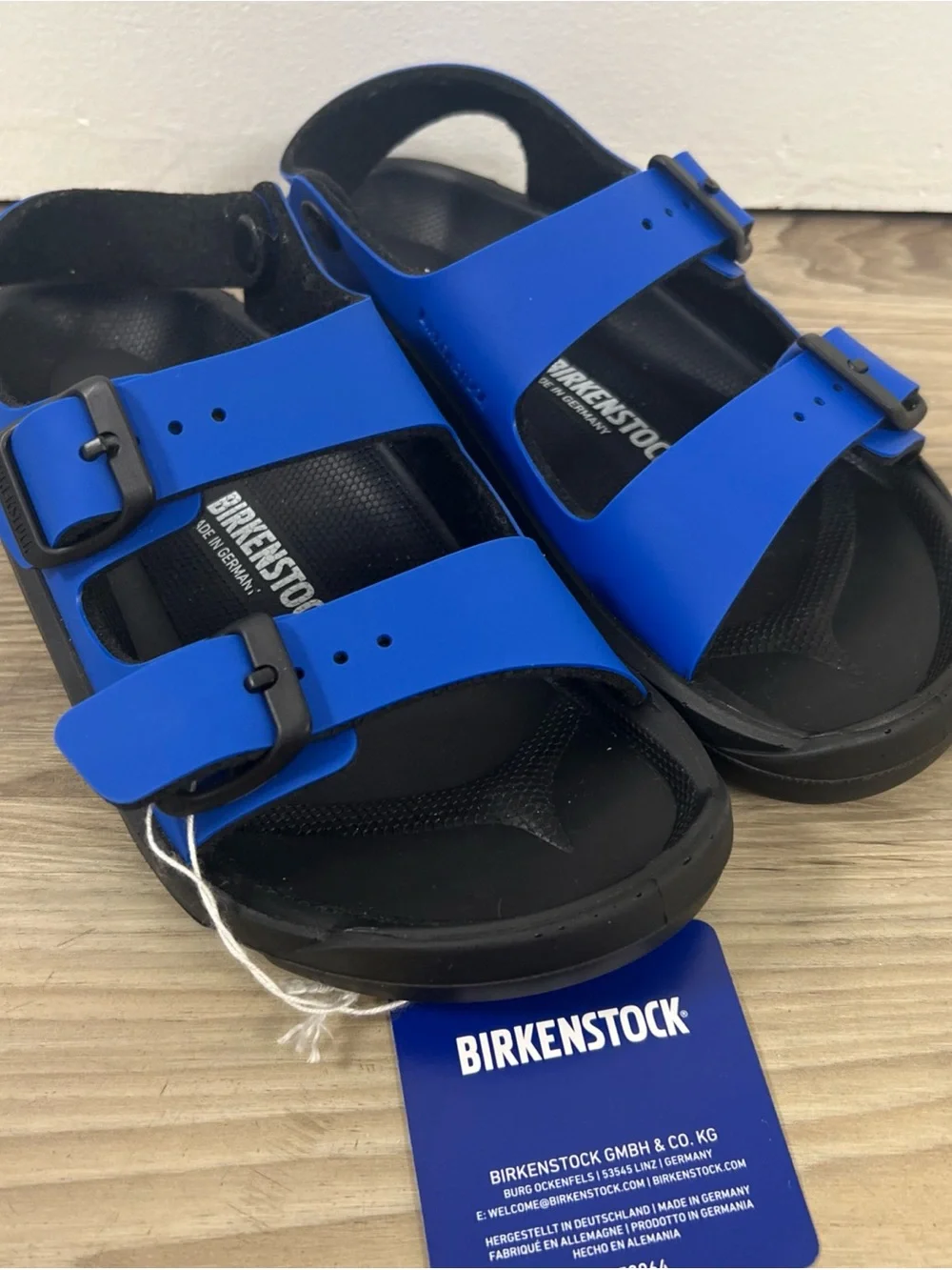 Birkenstock Blue/Black Sandals Adjustable Buckle Straps EU 32/US 1-1.5 7953064